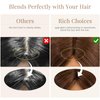 Rich Choices Hair Toppers for Women Real Human Hair Remy Human Hair Topper for Women 12inch #4 Medium Brown Hair Toppers for Thinning Hair Clip in Hair Topper Silk Base More Realistic