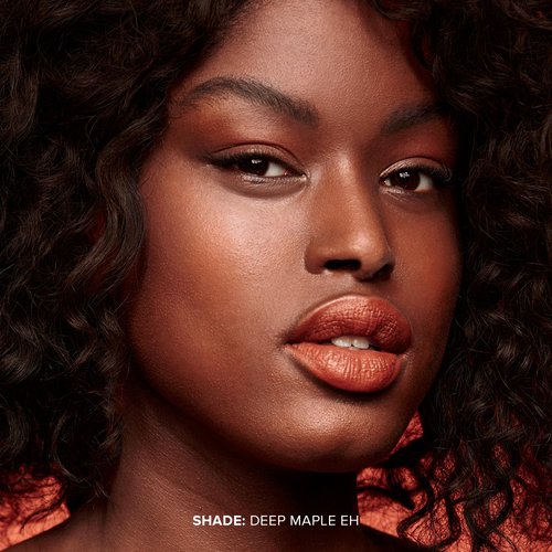 Nudestix Nudies Matte Cream Bronzer 3-in-1 All Over Face Colour for Face, Eyes, and Lips w/Blending Brush (Deep Maple Eh)