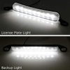 iJDMTOY Two-Way Illuminating Number Plate Frame Mount LED License Plate Lamp For Car Truck SUV Van RV, Powered by 9 Xenon White License Lamp & 6 Pieces LED as Back Reverse Light