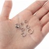 Mr. Pen- Open Jump Rings, Silver, 1014 pcs, 6 Sizes Open Jump Rings for Jewelry Making, Silver Jump Rings and Lobster Clasps