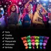 Amareu Glow in Dark Body Paint Body&Face Glow Backlight Neon Fluorescent 0.34oz Set of 6 Tubes