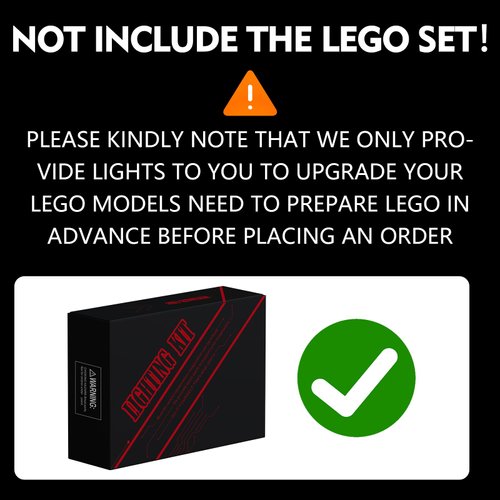 BRICKSHINING LED Lighting Compatible with Lego McLaren P1 42172, Light Kit Compatible with Lego 42172, Giving Light to Model, NOT Included The Model Set(18 Key RC Version)