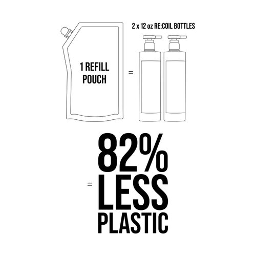 AG Care Re:coil Curl Activator Curl Cream - Ultra Nourishing Curly Hair Cream for Defined, Healthy Curls, Limited Edition Refill, 24 fl Oz