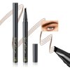 Eyebrow Pencil Microblading Eyebrow Pencil - Waterproof & Long - Lasting Eyebrow Pen for Beauty & Charming Eye Makeup With 4 Micro-Fork Tip | Stay on All Day | Vegan & Cruelty (Dark brown)