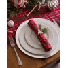 DII Holiday Dining Table Linen Collection Tartan Holly Plaid, Christmas Table Runner, 14x72, Red & Green