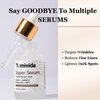 Mivida All-In-One Anti-Aging Super Serum for Face & Neck | Retinol, Hyaluronic Acid, Rosehip Oil, Vitamin C | Day & Night Anti-Wrinkle Serum - 1.0 oz