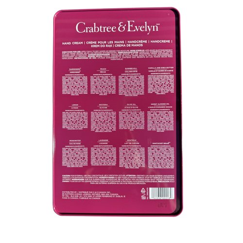 Crabtree & Evelyn This is a 12-piece gift set of hand creams from the brand
