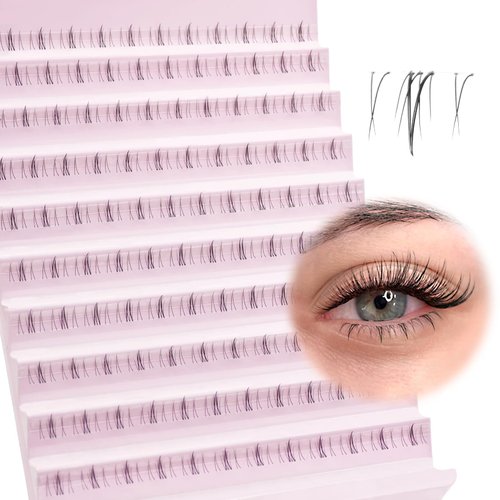 SLSXNL Bottom Lashes 6mm Natural Bottom Lash Clusters Clear Band Lower Lashes Eyelash Clusters Wispy Bottom Lash Extension 120PCS Individual Lashes