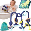 Jumble Jangle Bath Toy: Bath Toys for Babies 6–12 Months Suction Cup Teether Bathtub Kids and Toddler Toys
