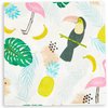 Sparkle and Bash Tropical Paper Napkins for Birthday Party (6.5 x 6.5 In, 100 Pack)