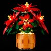BRIKSMAX Light Kit for Lego Poinsettia -Innovative Led Lighting Compatible with Lego Icons 10370- Not Included Lego Set