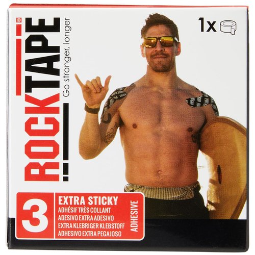 RockTape H2O 2-Inch Highly Water-Resistant Kinesiology Tape , Black, 2" x 16.4'