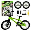 Metal Finger Bike Mountain Bike Toys Functional Kids Finger Bicycle Mini Finger BMX Set Gift for Kid (Green)