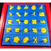 Perfection Board Game Complete Set of 25 Replacement Pieces Parts Shapes Pegs