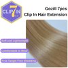 Ash Blonde Clip In Hair Extensions 24Inch Invisible Hair Extensions Clip Ins Professional Salon Clip-in Hair Extensions for Women (7Pcs 150G)