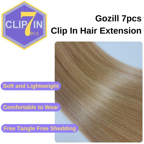 Ash Blonde Clip In Hair Extensions 24Inch Invisible Hair Extensions Clip Ins Professional Salon Clip-in Hair Extensions for Women (7Pcs 150G)