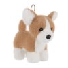 Apricot Lamb Corgi Dog Cute Keychain, Soft Stuffed Plush Keychain Toys for Kids’ Backpack, Purse, 5.1Inches
