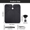 Segbeauty Barber Cape for Hair Cutting, 55" x 63" Black Hair Cape with Adjustable Neck Size, Professional Salon Cape with Neck Duster Brush for Hairstylist, Hairdressing Salon Cape for Home Women Men