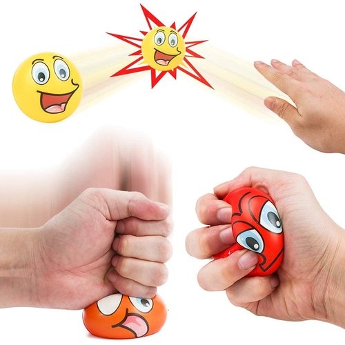 24 Pack - Mini Soft Foam Squeeze Balls, 2.5" Toy Stress Relief Bulk Educational Novelties for Kids, School, Classroom, Party Favors, Rewards (Multicolored (2.5"))