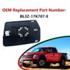 Left Driver Side Heated Mirror Glass Replacement For 2011 2012 2013 2014 Ford F150 Driver Side Mirror - for Ford F150 Side Mirror Glass F150 Mirrors With Rear Holder - Replace BL3Z-17K707-E