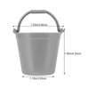 Kisangel 12pcs Doll House Bucket Miniature Buckets Toy Water Buckets Mini Plastic Barrel Small Water Pitcher Small Buckets Little Buckets Miniature Water Bucket Miniature Plastic Bucket