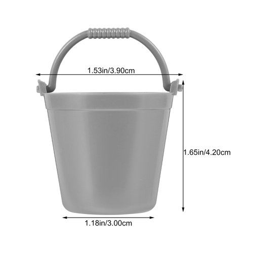 Kisangel 12pcs Doll House Bucket Miniature Buckets Toy Water Buckets Mini Plastic Barrel Small Water Pitcher Small Buckets Little Buckets Miniature Water Bucket Miniature Plastic Bucket