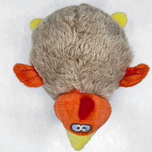Glory To Dog Roly-Poly Chicken Plush Dog Toy with Krinkle and Squeaker