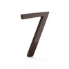 Montague Metal Products MHN-06-F-RB1-7 Solid Brushed Aluminum Modern Floating Address House Numbers, 6", Powder Coated Roman Bronze