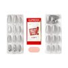 KISS imPRESS No Glue Mani Press On Nails, Premium, 'Legacy', Gray, Medium Size, Coffin Shape, Includes 30 Nails, Prep Pad, Instructions Sheet, 1 Manicure Stick, 1 Mini File