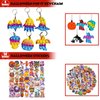 MSOOIIO Premium Halloween Party Favors Toys for kids,58PCS Cute Halloween Themed Toys, Assortment Kids Trick or Treat Party Favors Supplies,Treat Bag Stuffers Goody Bag Filler Halloween Treats Prizes