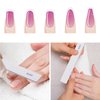 10 Pcs 80/80 Grit Nail Files for Acrylic Nails, Rectangle Nail Buffing Files Coarse Grit Double Sided Emery Boards for Nails