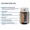MIRA Thermos for Hot Food & Soup - 15 oz Insulated Food Jar with Foldable Spoon - Leak Proof Stainless Steel Thermal Storage Lunch Container, Canteen, Double Walled, Hawaiian Blue