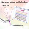 Colored Premade Fans Eyelash Extensions 5D 12mm Professional Colored Individual Lashes Volume Lash Extensions Ponited Base Premade Fans