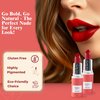 Hickey Lipstick Mile High Perfect Red Lipstick REFILL - Moisturizing And Long Lasting Lipstick - Gluten Free, Vegan And Organic Lipstick for Women - Highly Pigmented Velvet Finish