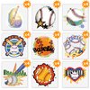 Metker baseball (160 PCS) kids waterproof temporary tattoos,children's temporary tattoo toys,boy face tattoo stickers, boy girl temporary tattoos