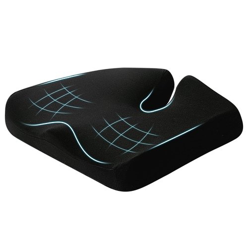 Seat Cushions, Memory Cotton Cushions, Office Chairs and Cars for Ultimate Comfort, Size up Premium Durable (Black) 21.5 * 17.7 * 4 inches