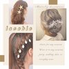 Iaceble Boho Bar Hair Comb Barrette Minimalist Gold Hair Comb Geometry Hair Clip Comb Metal Hair Piece Accessories for Women and Girl Headdress