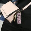 ENLACHIC 3 Pcs Cute Print Chapstick Holder Keychain Lip Balm Holder Sleeve Pouch Clip-on Lipstick Holder Keychains for Women Girls,Leopard Print