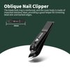 German Nail Clippers for Men, VANWIN Nail Clipper Set (4-Pack) Ultra Sharp Matte Stainless Steel Fingernail & Toenail Clippers with Glass Nail File, Nail Cutter Stocking Stuffers for Men Women Black