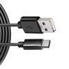 Fonus 6ft USB Cable Charger Cord Power Compatible with Motorola Edge (2024,2023,2022,2021,2020), Wire Turbo Charge Sync Black