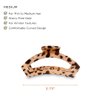 TELETIES - Open Claw Clip with Strong Grip, Bendable Teeth, and Cutout Design - Ideal for Long, Thin, Curly or Wavy Hair Textures - Blonde Tortoise