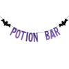 Purple Glitter Potion Bar Banner Halloween Hocus Pocus Banner, Potion Bar Halloween Decorations Potion Bar Sign Halloween Hocus Pocus Decorations Halloween Haunted Mansion Party Decorations