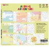 Together Art Animal Adventure Storytelling Art Box – 7 Backgrounds & 9 Sticker Sheets, Creative Projects for Kids Age 3+, Family-Friendly