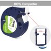 Camopro Compatible Label Tape Replacement for DYMO Letratag Refills 91330 10697 Self-Adhesive Paper LT Tape for DYMO LetraTag Plus LT-100T LT-100H QX50 Label Maker, Black on White, 5-Pack