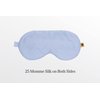 Premium 25 Momme Mulberry Silk Eye Mask for Sleeping (Frosty Blue)