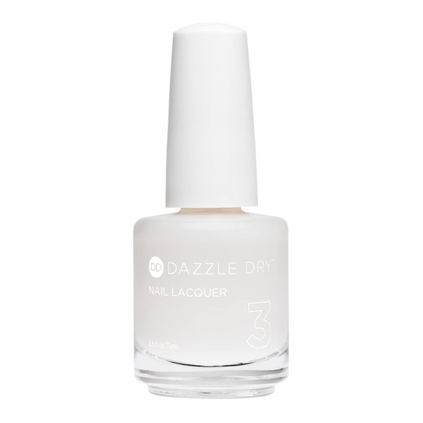 Dazzle Dry Nail Lacquer (Step 3) - Fine China - A sheer milky white. Simple and clean. (0.5 fl oz)