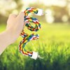 Bird Rope Perch Parrot Toys Birds Bungee Rope Perch Climbing Swing Perches for Parrot Cockatiels Toy Bird Cage Stand Accessories Colorful Parakeet Rope Perch Small Spiral Rope Perch (23.6 Inches)