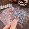 30 Sheets Christmas Nail Art Stickers Nail Decals 3D Self Adhesive Santa Claus Elk Snowman Christmas Tree Nail Art Supplies Winter Nail Stickers for Women DIY Acrylic Nail Decorations