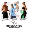 Resistance Bands for Working Out | 7Ft Long Resistance Bands | Exercise Bands with Carry Pouch and Door Anchor I Latex Free Workout Bands Including an Exclusive iPhone App and E-Book, Yellow, X Light