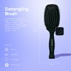 Gimme Beauty - Thick Hair Brush - Damage-Free Detangling Hair Brush with Anti-Static & Heat Resistant Nylon Bristles - Paddle Brush for Curly + Thick Hair